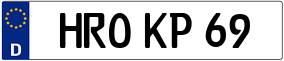 Truck License Plate
